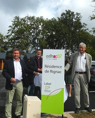 Inauguration de 3 pavillons passifs à Aixe-sur-Vienne