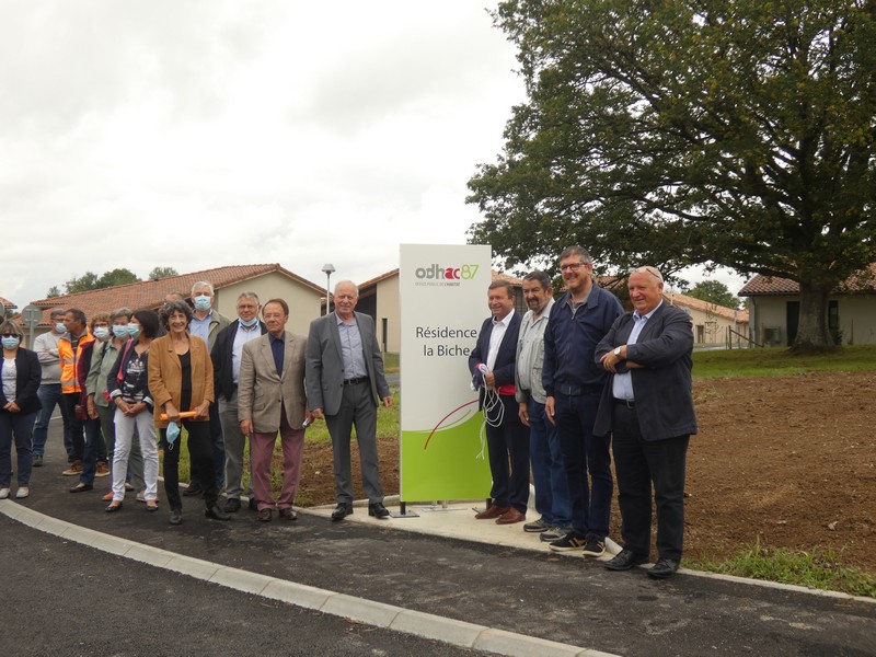 Inauguration de 18 pavillons à Feytiat